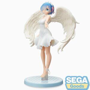 New Sega Re:Zero Rem Oni Tenshi Ver LPM Prize Figure 22cm Japan Toreba